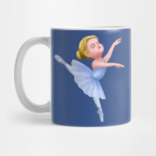 Cute Blue Tutu Ballerina Girl Dancer Mug